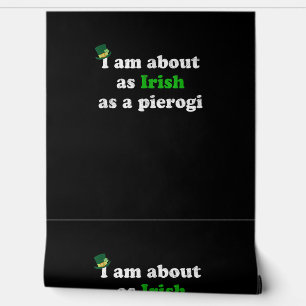 Grappig Iers als een Pierogi Ierland Pools Polen F Behang