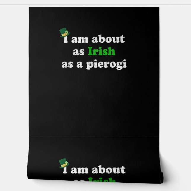 Grappig Iers als een Pierogi Ierland Pools Polen F Behang (Afrollen)