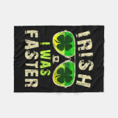 Grappig Iers dat ik sneller was met St. Patricks D Fleece Deken (Voorkant (Horizontaal))