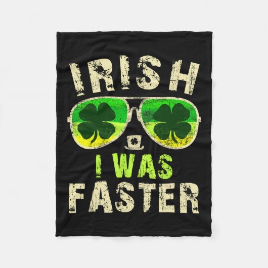 Grappig Iers dat ik sneller was met St. Patricks D Fleece Deken (Voorkant)