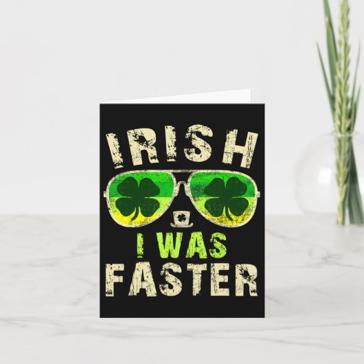 Grappig Iers dat ik sneller was met St. Patricks D Kaart (Voorkant)