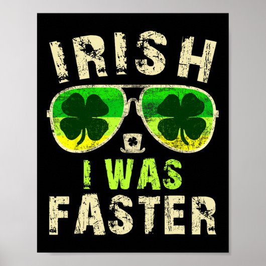 Grappig Iers dat ik sneller was met St. Patricks D Poster (Voorkant)