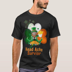 Grappig Iers Drink Hoofd Pijn Survivor Chips T-shirt