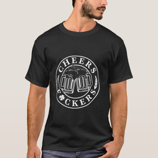 Grappig Iers Drink Proost Fuckers St Patrick Day T-shirt (Voorkant)