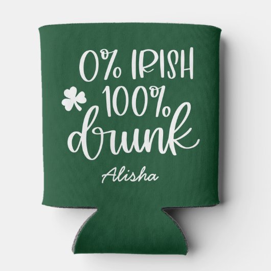 Grappig Iers Drink St. Patrick's Day Blikjeskoeler (Achterkant)