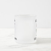 Grappig Iers - ik heb een Ierse kindertijd overlee Matglas Koffiemok (Center)