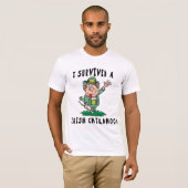 Grappig Iers - ik heb een Ierse kindertijd overlee T-shirt (Voorkant volledig)