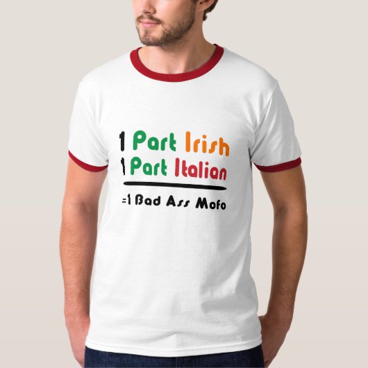 Grappig Iers Italiaans T-Shirt voor Mannen (Voorkant)