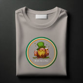 Grappig Iers Leprechaun Bier & Shamrocks T-shirt