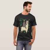 Grappig Iers Luiaard Llama T-shirt St. Patrick's D (Voorkant volledig)