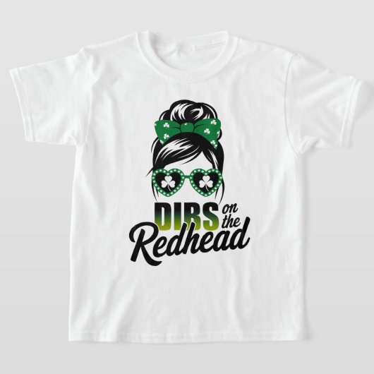 Grappig Iers meisje St Patricks Day Shamrock T-shirt (Laagn)
