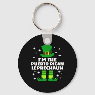 Grappig Iers Puerto Ricaans Leprechaun St Patricks Sleutelhanger