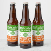 Grappig Iers St. Patrick's Day Bierlabel Bier Etiket (Flessen)
