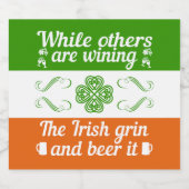 Grappig Iers St. Patrick's Day Bierlabel Bier Etiket (Enkel label)