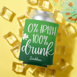 Grappig Iers St. Patrick's Day typografie ontwerp  Blikjeskoeler