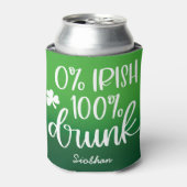 Grappig Iers St. Patrick's Day typografie ontwerp Blikjeskoeler (Blikje Voorkant)
