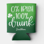 Grappig Iers St. Patrick's Day typografie ontwerp Blikjeskoeler (Voorkant)