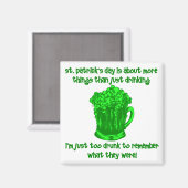Grappig Iers St Patricks Drink Magneet (Voorkant / Achterkant)
