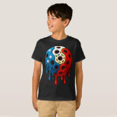 Grappig ijs dat van een augurk druipt 4 juli t-shirt (Voorkant volledig)