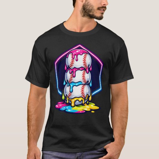 Grappig Ijs Druppel Triple T-shirt (Voorkant)