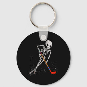 Grappig Ijs Hockey Cadeau Skelet Voor Mannen Kinde Sleutelhanger