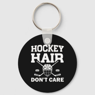 Grappig ijs hockey ontwerp voor meisjes vrouwen ij sleutelhanger