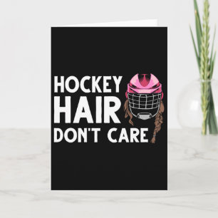 Grappig ijs hockey ontwerp voor vrouwen meisjes ij kaart