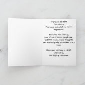 Grappig IJsberg Verjaardags Humor Feest Design Kaart (Binnen)