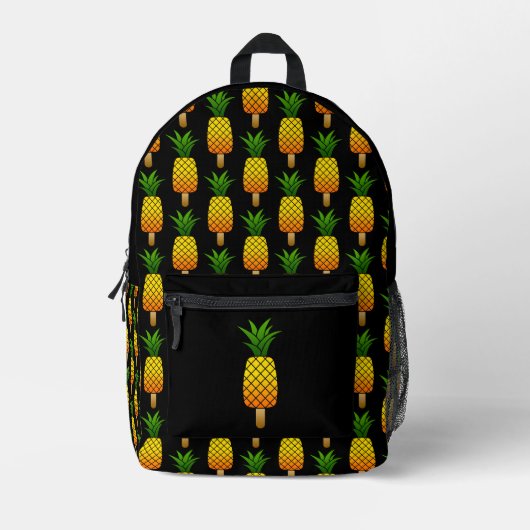 Grappig ijsdruppel ananas verfrissend zomerfruit bedrukte rugzak (Voorkant)