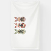 Grappig IJshockey Sport Paashaas Konijnen Pasen Spandoek (Verticaal)