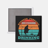 Grappig Ijsvissen Magneet (Voorkant / Achterkant)