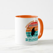 Grappig Ijsvissen Mok (Voorkant rechts)