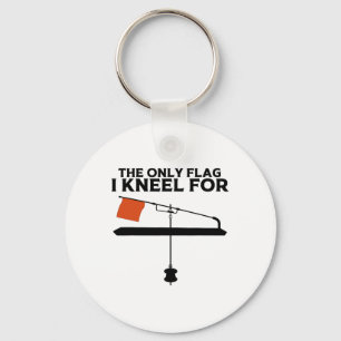 Grappig Ijsvissen Tip Up Cadeau Cool Vissers Visse Sleutelhanger