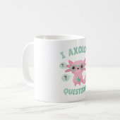 Grappig Ik Axolotl vragen Pun Koffiemok (Voorkant links)