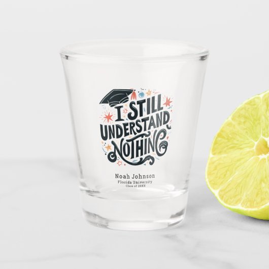 Grappig, ik begrijp niets van gepersonaliseerd Afs Shot Glas (Voorkant)