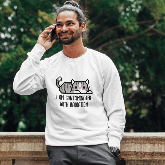 Grappig 'Ik ben besmet met straling' Cat Meme T-shirt