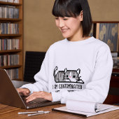 Grappig 'Ik ben besmet met straling' Cat Meme T-shirt