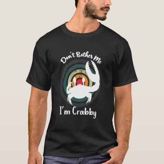 Grappig, ik ben Crabby. Happy Red Crabs T-shirt (Voorkant)