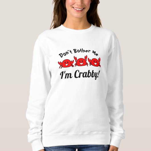 Grappig, ik ben Crabby. Happy Red Crabs Trui (Voorkant)