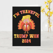 Grappig ik ben dankbaar Trump 2024 We Won Make Tha Kaart (Gele Bloem)
