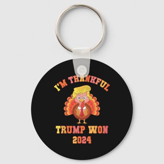 Grappig ik ben dankbaar Trump 2024 We Won Make Tha Sleutelhanger (Voorkant)