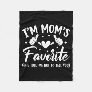Grappig, ik ben de favoriete zoon, dochter, schoon fleece deken