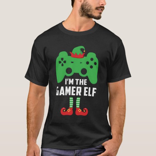 Grappig ik ben de gamer elf video controller gamin t-shirt (Voorkant)
