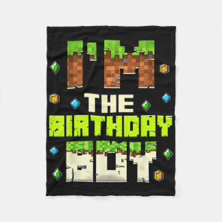 Grappig ik ben de jarige jongen video gamer pixel  fleece deken