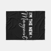 Grappig Ik Ben De Nieuwe Directie Schattige Nieuwe Fleece Deken (Voorkant (Horizontaal))