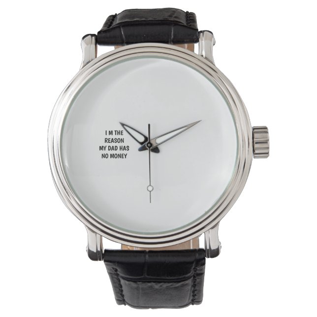 GRAPPIG IK BEN DE REDE WAAROM MIJN VADER GEEN GELD HORLOGE (Voorkant)