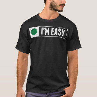 Grappig, ik ben Easy Snowboard Ski Mountain Sign R T-shirt
