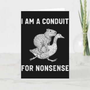 Grappig Ik Ben Een Geleider Voor Onzin Capybara Ga Kaart