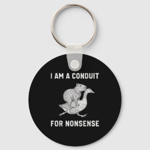 Grappig Ik Ben Een Geleider Voor Onzin Capybara Ga Sleutelhanger