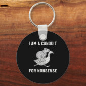 Grappig Ik Ben Een Geleider Voor Onzin Capybara Ga Sleutelhanger (Voorkant)